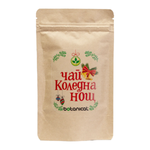 Christmas Eve Tea 52g – Festive Herbal Blend with Rooibos, Cinnamon, Orange Peel, and Spices in a beautifully festive package for cozy holiday moments.