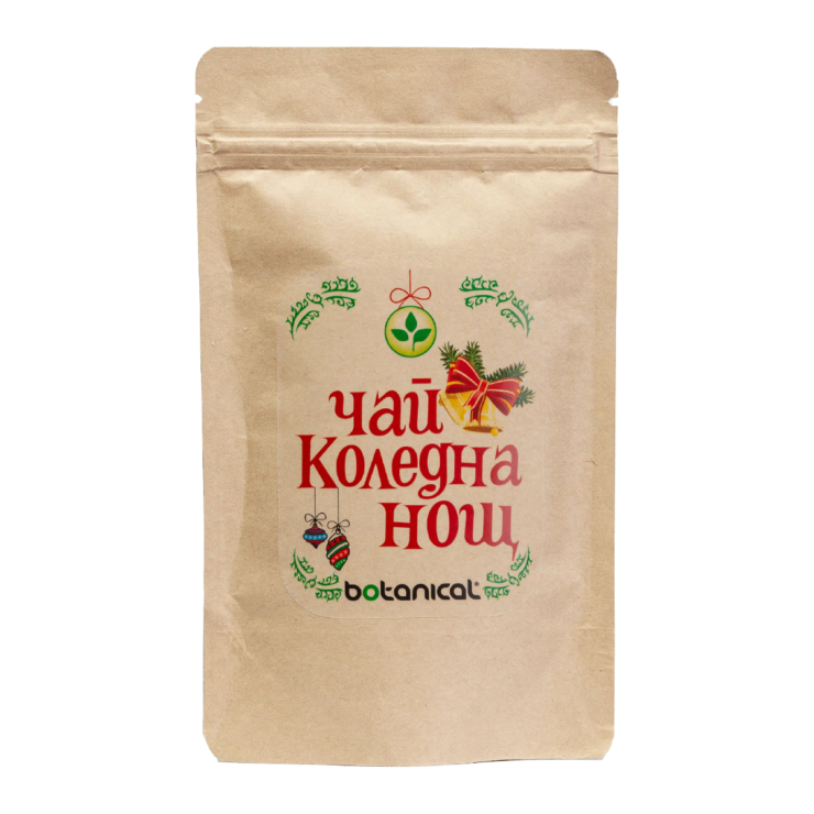 Christmas Eve Tea 52g – Festive Herbal Blend with Rooibos, Cinnamon, Orange Peel, and Spices in a beautifully festive package for cozy holiday moments.