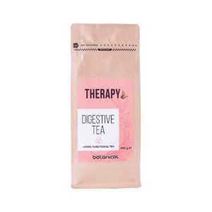 Digestive Therapy Tea 150g – Herbal Blend with Ginger, Fennel, Peppermint, and Milk Thistle for digestive comfort and bloating relief.